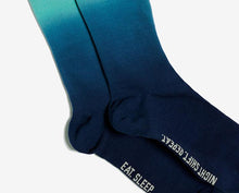 Load image into Gallery viewer, men's Marine Navy Dip Dyed - Compression Socks